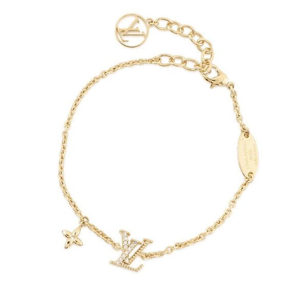 LOUIS VUITTON Bracelet・LV Iconic Metal/Rhinestone Gold - Picture 2 of 10
